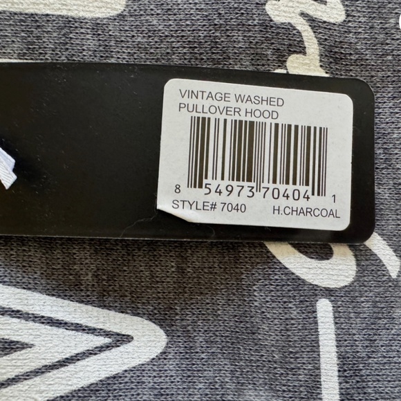 NEW: Savannah, Georgia VTG Washed Pullover Hoodie- Charcoal Color Front Pocket - Picture 2 of 6